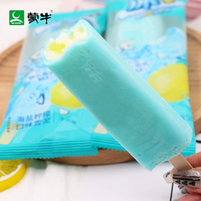 【冰+海盐柠檬5支】蒙牛冰加系列雪泥网红雪糕冰棍冰淇淋